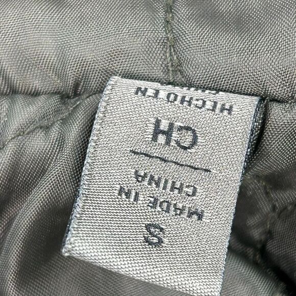 Levi's Women's Hooded Jacket Size Small Army Green Cotton Button Front Jacket - Picture 13 of 14